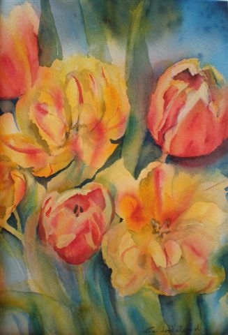 2010 Tulips Watercolour